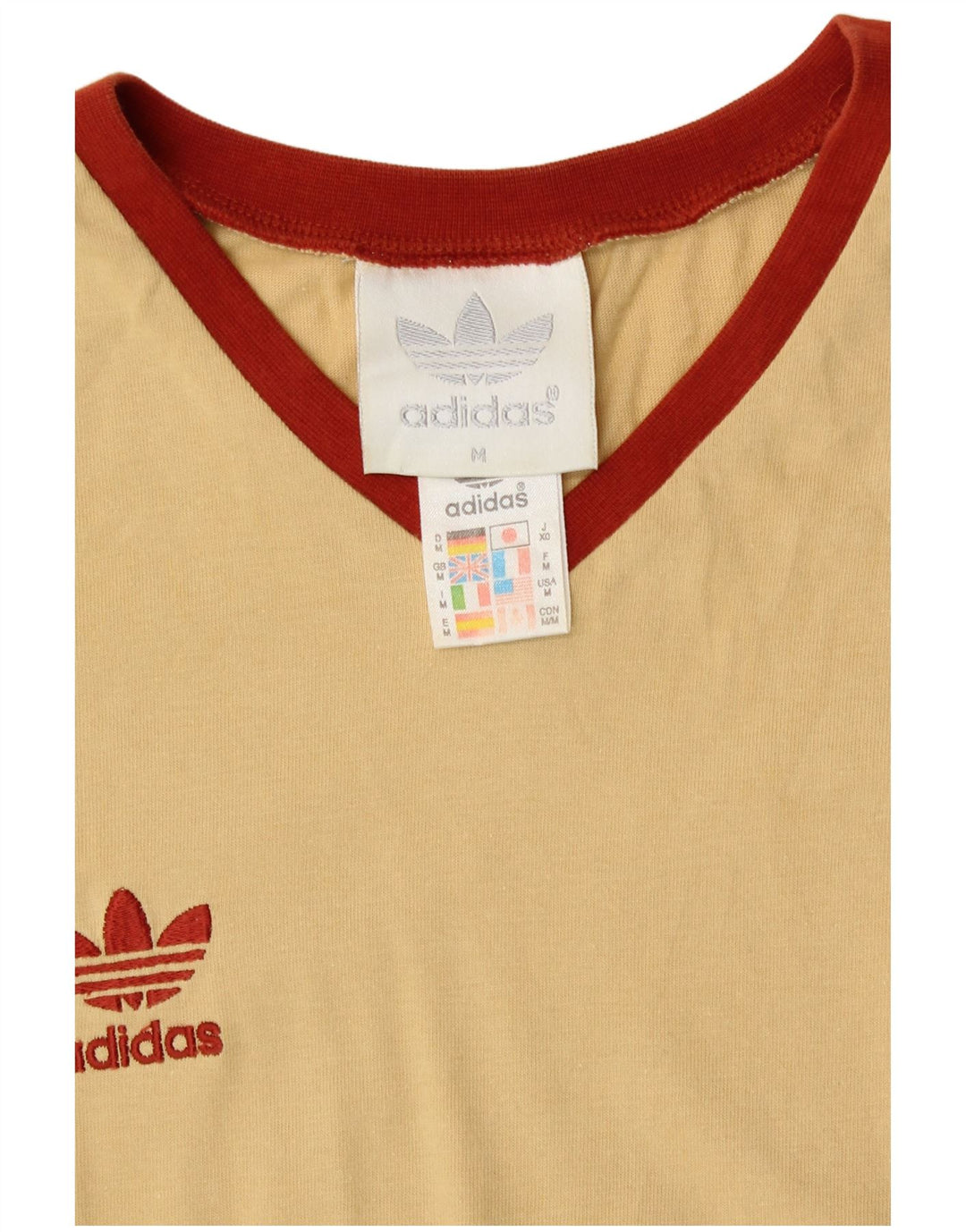 Γυναικείο T-Shirt ADIDAS Top UK 14 Medium Yellow