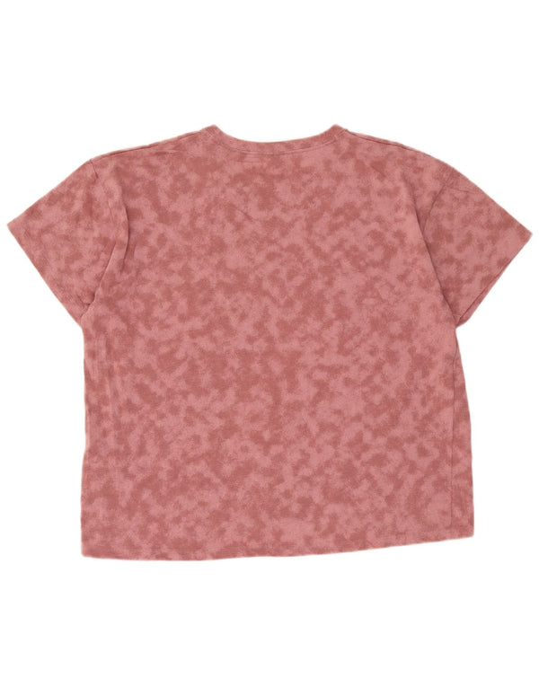 Γυναικείο γραφικό μπλουζάκι Under Armour Top UK 18 XL Pink Tie Dye Cotton