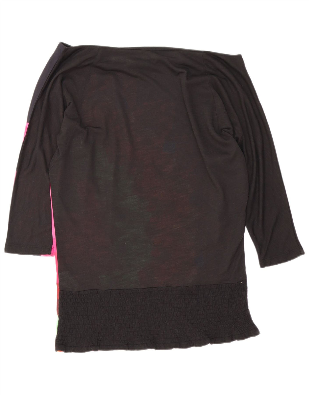 Γυναικείο Desigual Oversized Graphic Off Shoulder Top 10 Small Black