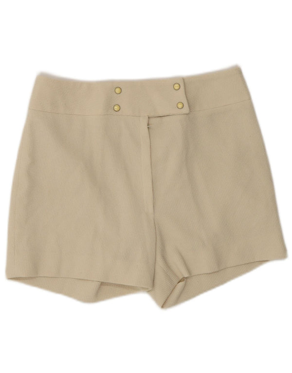 Vintage Γυναικείο Ψηλόμεσο Σορτς IT 46 Large W28 Μπεζ