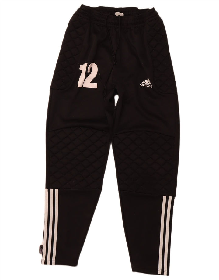 Ανδρική φόρμα γραφικών ADIDAS Παντελόνι μεσαίο μαύρο πολυεστέρα