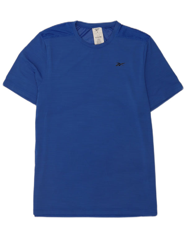 Ανδρικό ψηλό γραφικό μπλουζάκι Reebok Top Large Blue Nylon