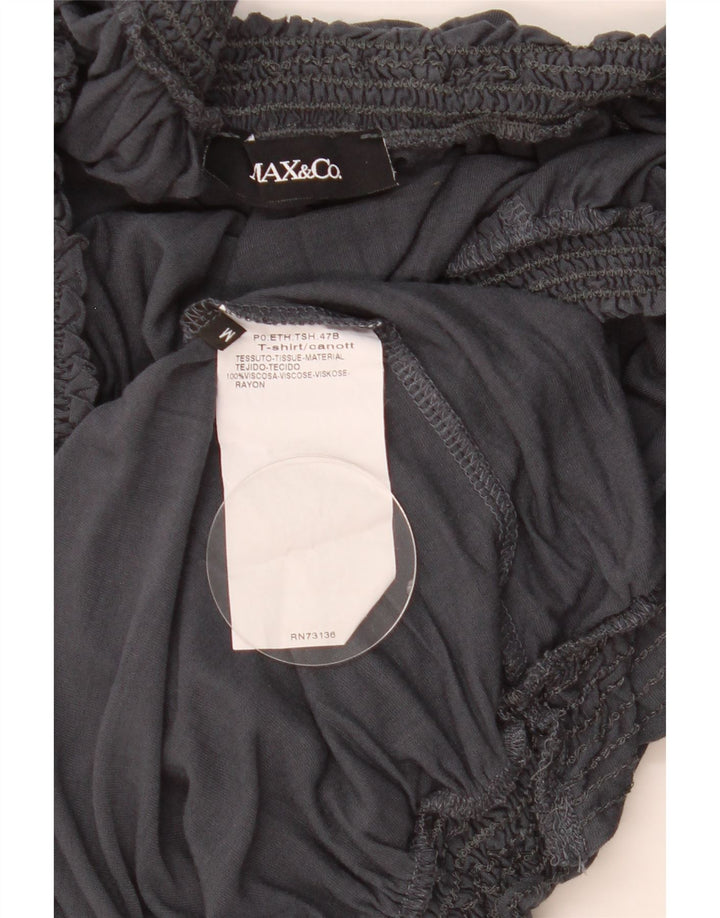 Max & Co. Γυναικεία Μπλούζα Τοπ UK 12 Medium Grey Viscose