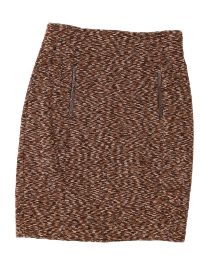 CALVIN KLEIN Γυναικεία Pencil Φούστα Μεγάλη W32 Καφέ Πολυεστέρας