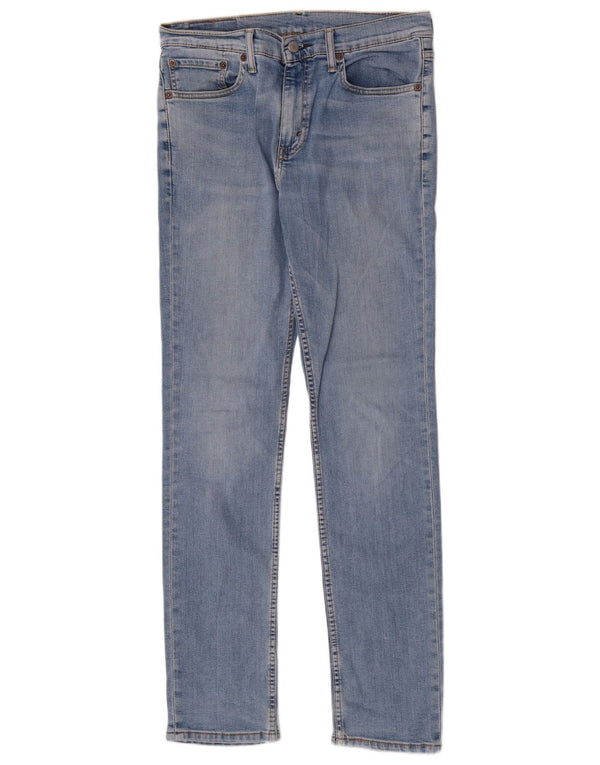 Levi's Mens 511 Slim Jeans W32 L34 Blue Cotton