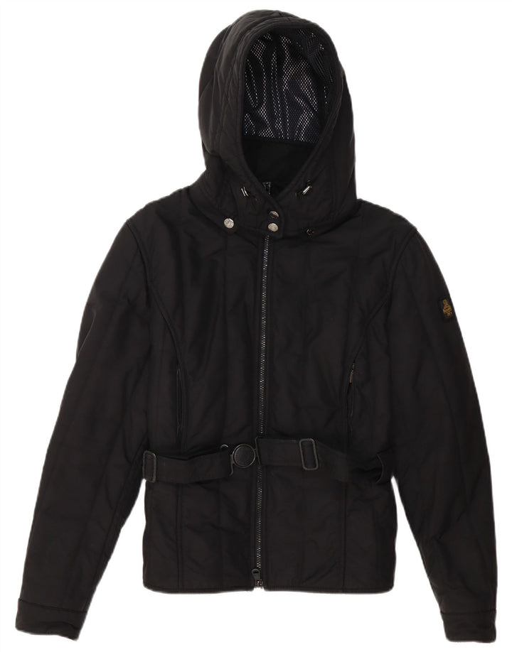 Refrigiwear Γυναικείο μπουφάν με κουκούλα IT 46 μεγάλο μαύρο πολυεστέρα