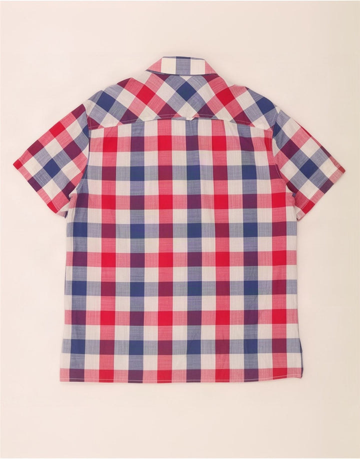 Joules Ανδρικό κοντομάνικο πουκάμισο Classic Fit μεγάλο πολύχρωμο Gingham