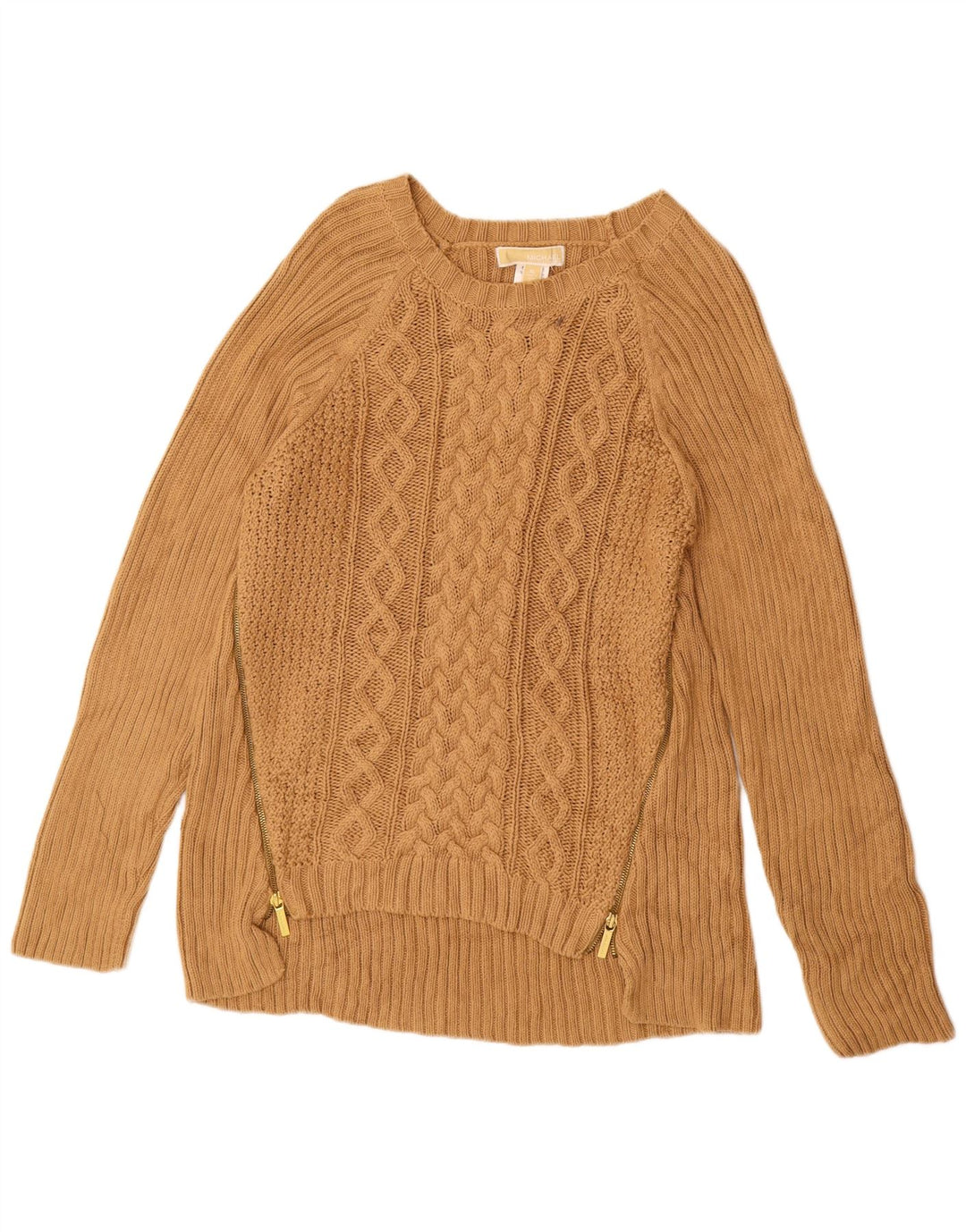 MICHAEL KORS Γυναικείο πουλόβερ Longline Boat Neck Jumper UK 18 XL Beige