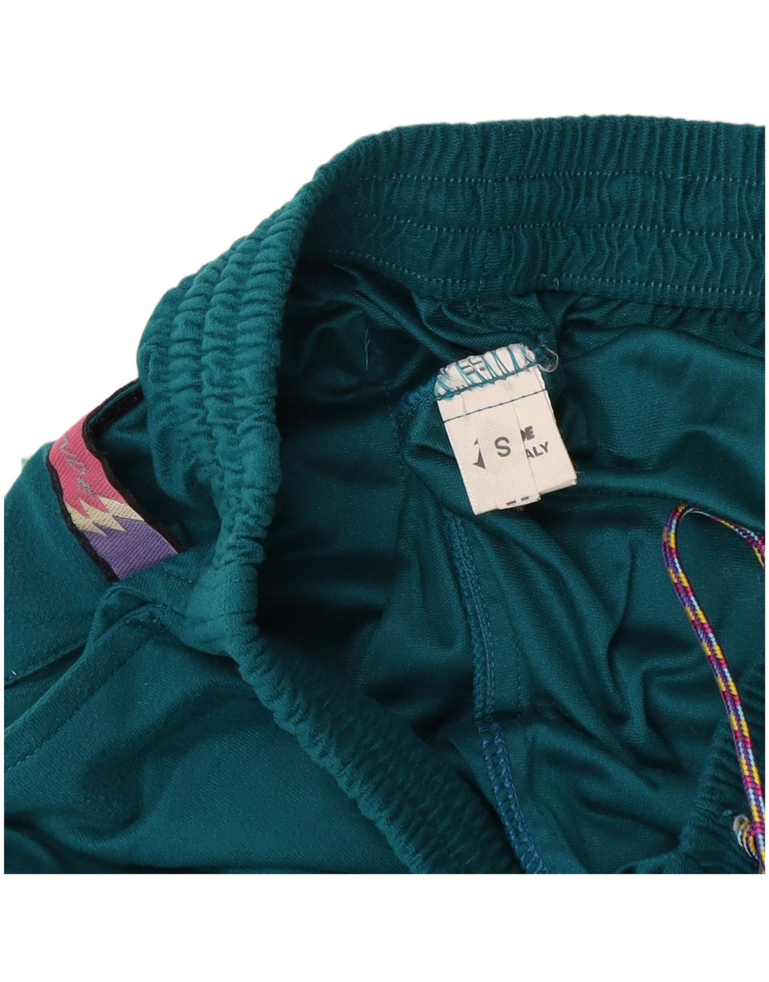 Vintage ανδρική φόρμα με γραφικά Small Green Colourblock Polyester