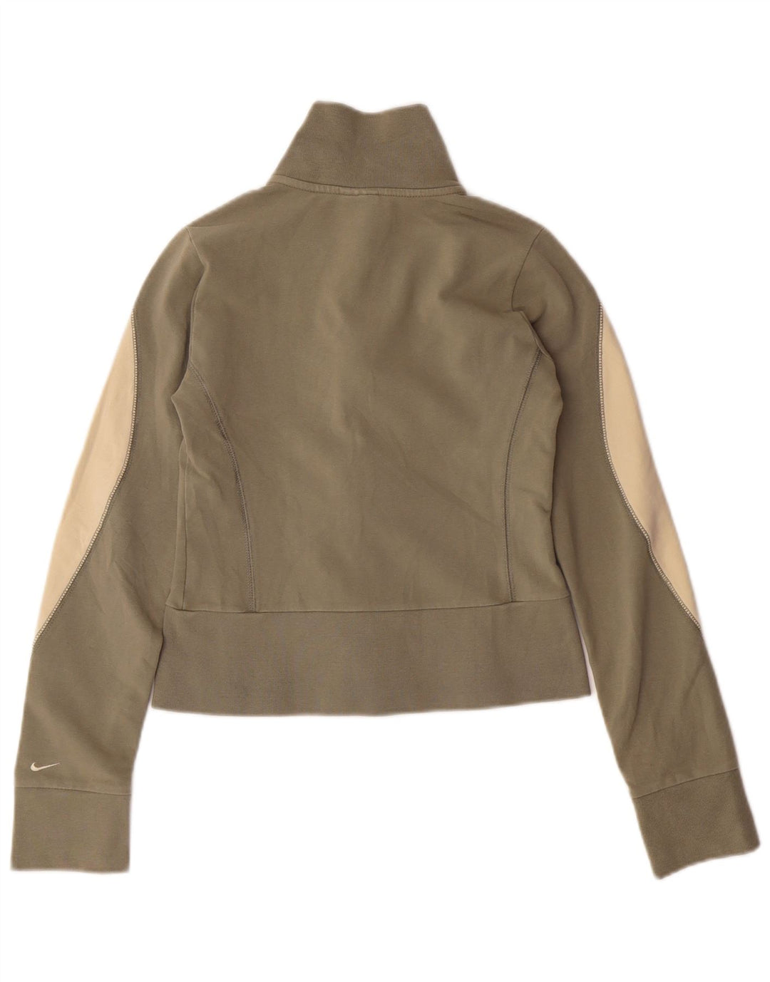 Γυναικεία φόρμα NIKE Crop Top Jacket UK 8/10 Small Beige Colourblock