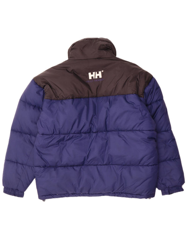 Helly Hansen Ανδρικό γραφικό μπουφάν UK 40 Large Blue Colorblock Nylon