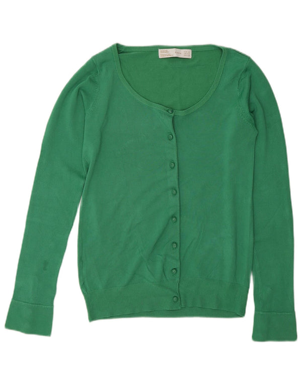 Zara Γυναικείο πουλόβερ UK 12 Medium Green Rayon