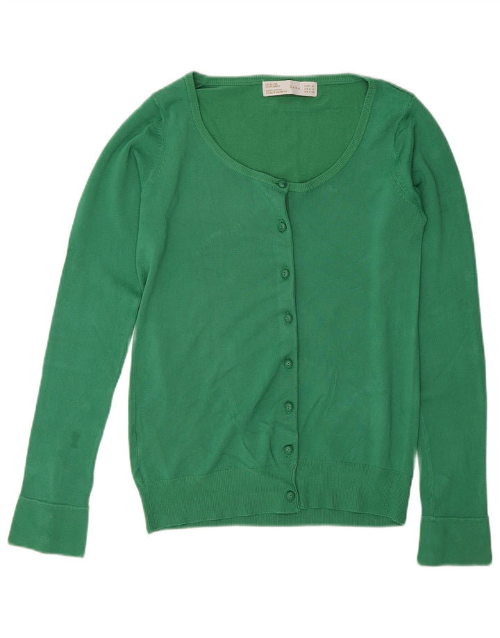 Zara Γυναικείο πουλόβερ UK 12 Medium Green Rayon