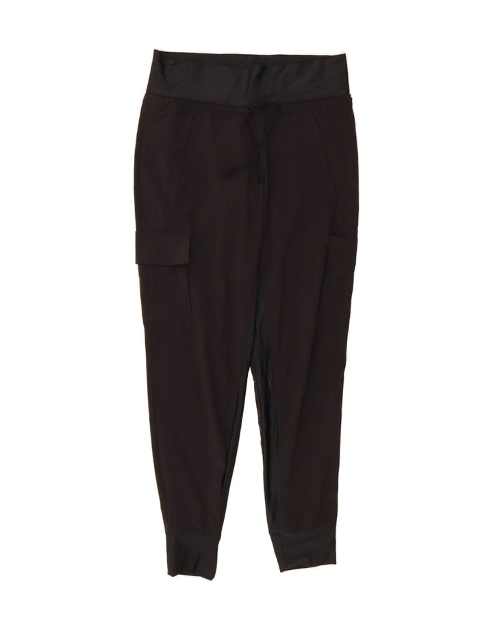ATHLETA Womens Cargo Tracksuit Trousers Joggers US 2 XS  Black Polyester Vintage Athleta and Second-Hand Athleta from Messina Hembry 