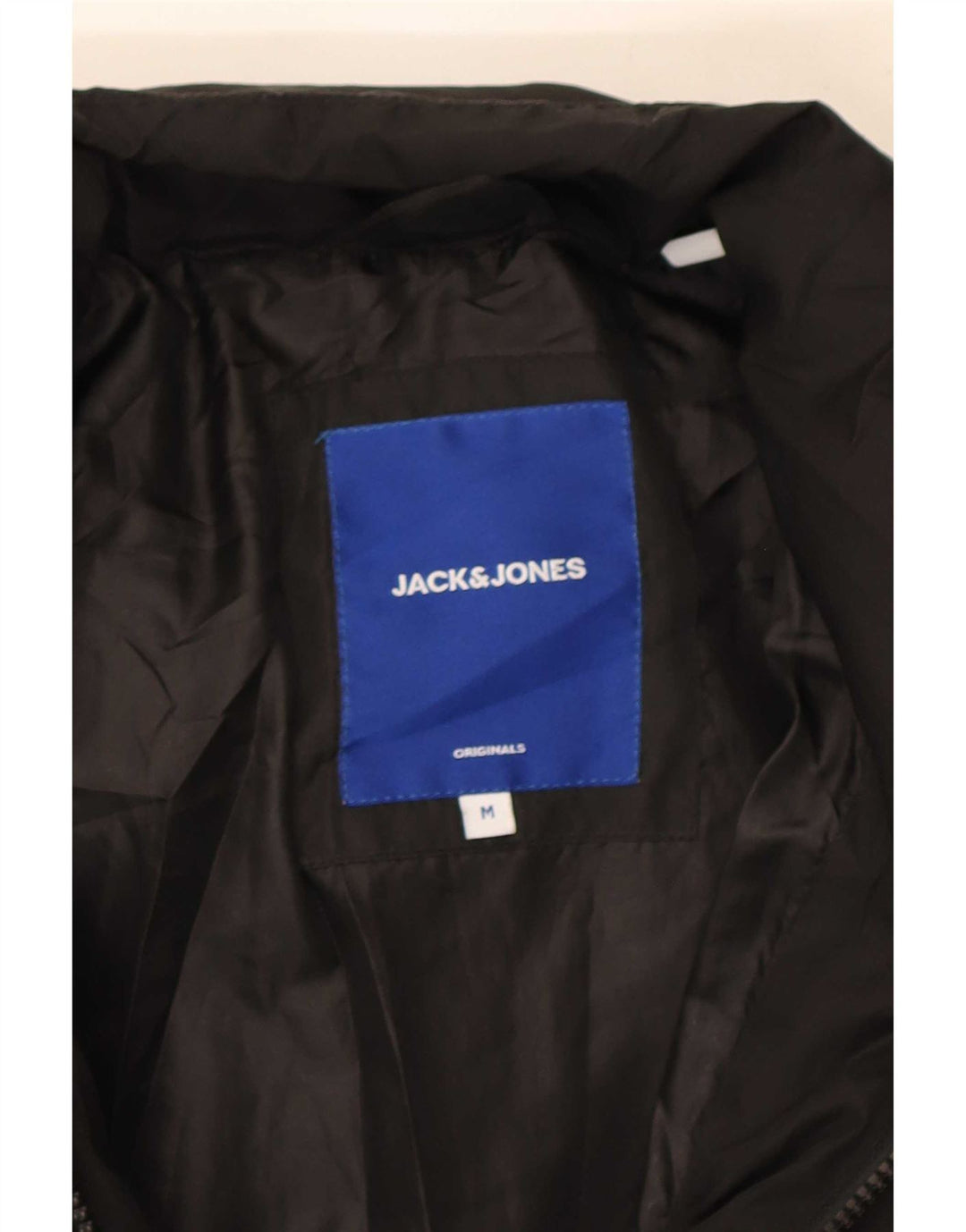 Jack & Jones Ανδρικό μπουφάν με επένδυση UK 38 Μεσαίου Μαύρου Πολυεστέρα