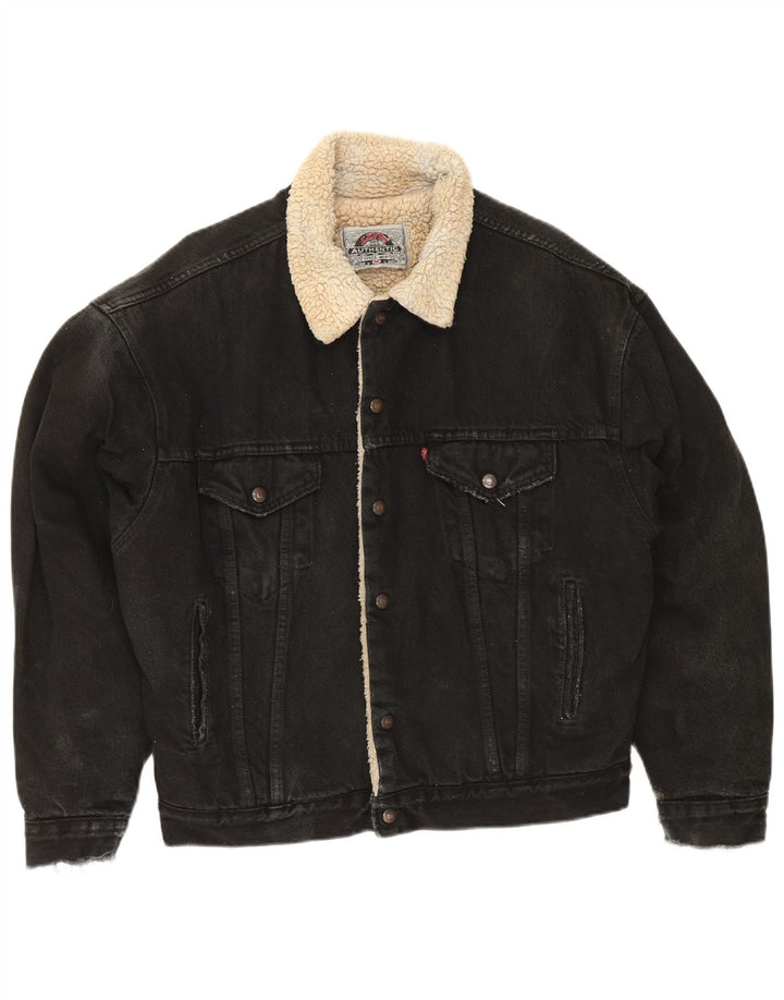 Ανδρικό τζιν Sherpa Jacket Levi's UK 38 Medium Black