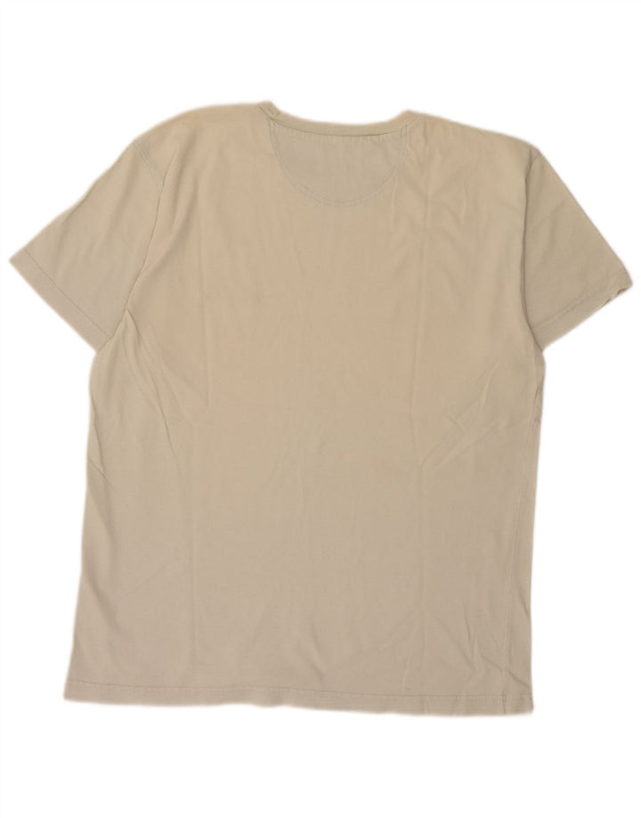 Ανδρικό T-Shirt Champion Top μεγάλο μπεζ βαμβακερό