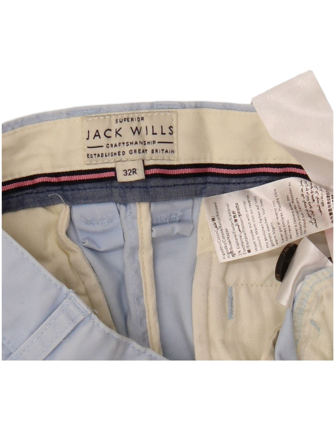 Ανδρικό σορτς Chino JACK WILLS W32 Μεσαίο μπλε βαμβακερό