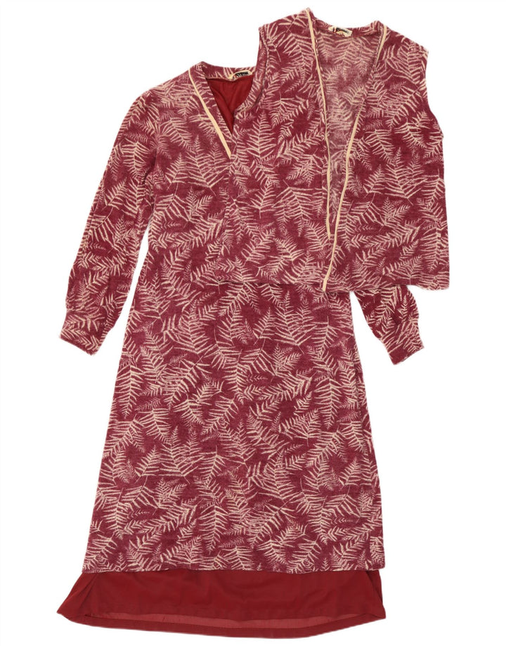 Hilton Γυναικείο Σετ 2 τεμαχίων UK 10 Small Burgundy Floral