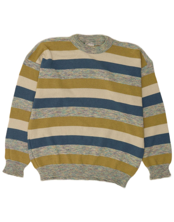 Ανδρικό πουλόβερ San Marco Crew Neck Jumper 2XL Πολύχρωμο βαμβακερό ριγέ