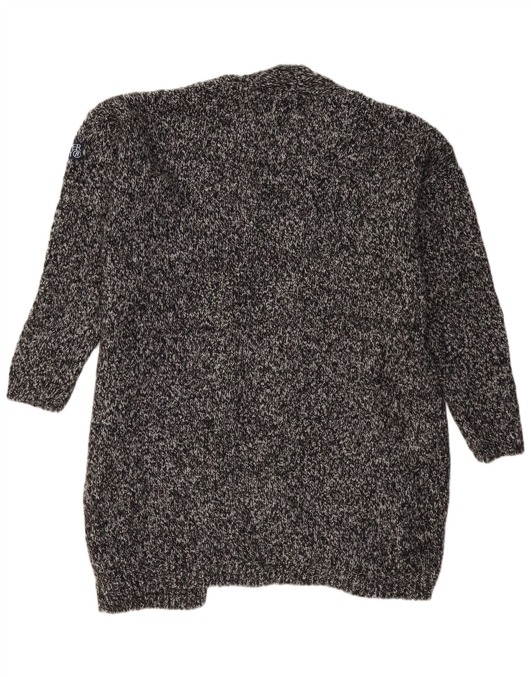 SUPERDRY Γυναικείο πουλόβερ Longline Ζακέτα UK 18 XL με γκρι φλιτζάνια