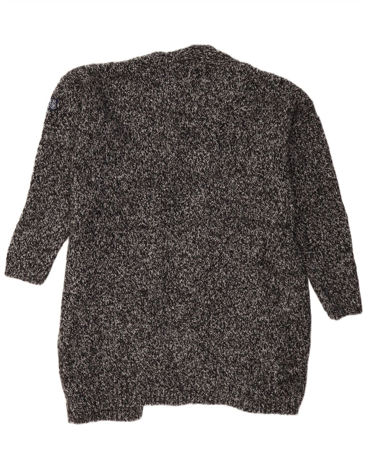 SUPERDRY Γυναικείο πουλόβερ Longline Ζακέτα UK 18 XL με γκρι φλιτζάνια