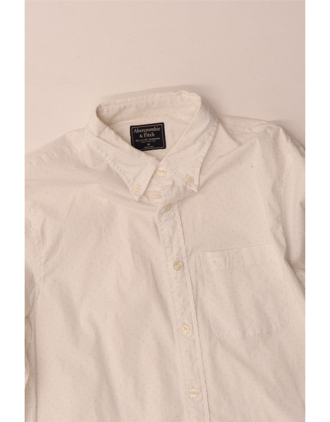 Ανδρικό πουκάμισο Abercrombie & Fitch με μεσαίο λευκό στίγματα