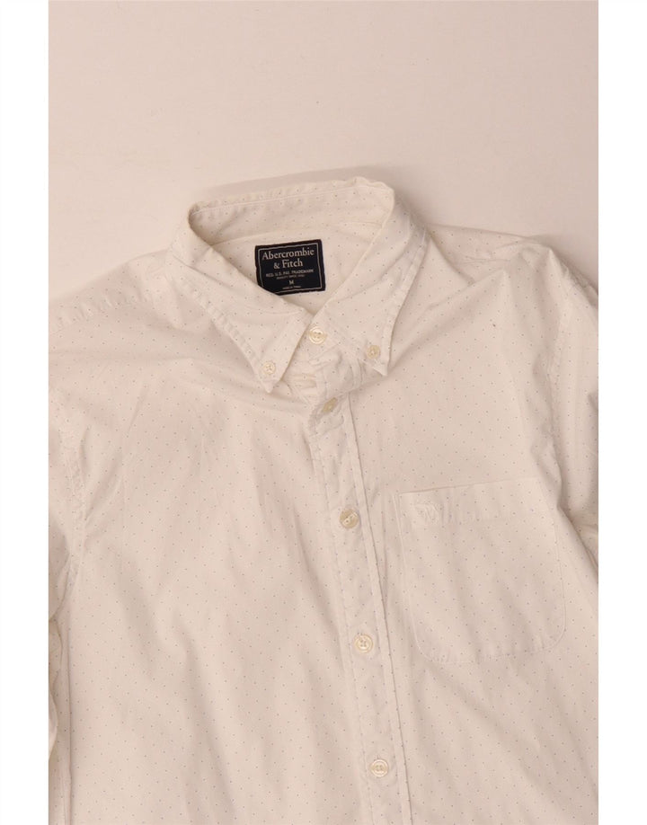 Ανδρικό πουκάμισο Abercrombie & Fitch με μεσαίο λευκό στίγματα