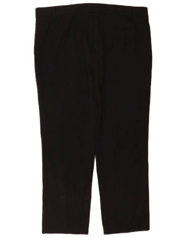 Marks & Spencer Γυναικείο ίσιο casual παντελόνι UK 18 XL W38 L28 μαύρο