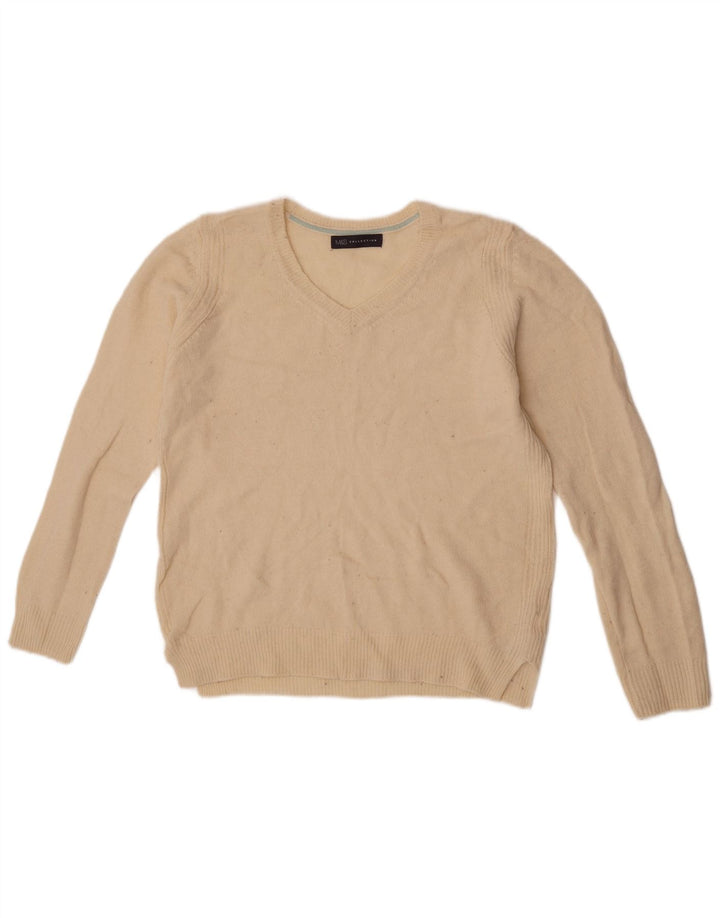 Marks & Spencer Γυναικείο πουλόβερ με λαιμόκοψη σε μεσαίο μάλλινο