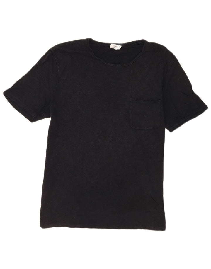 Ανδρικό T-Shirt Reiss Top Large Black Flecked Cotton