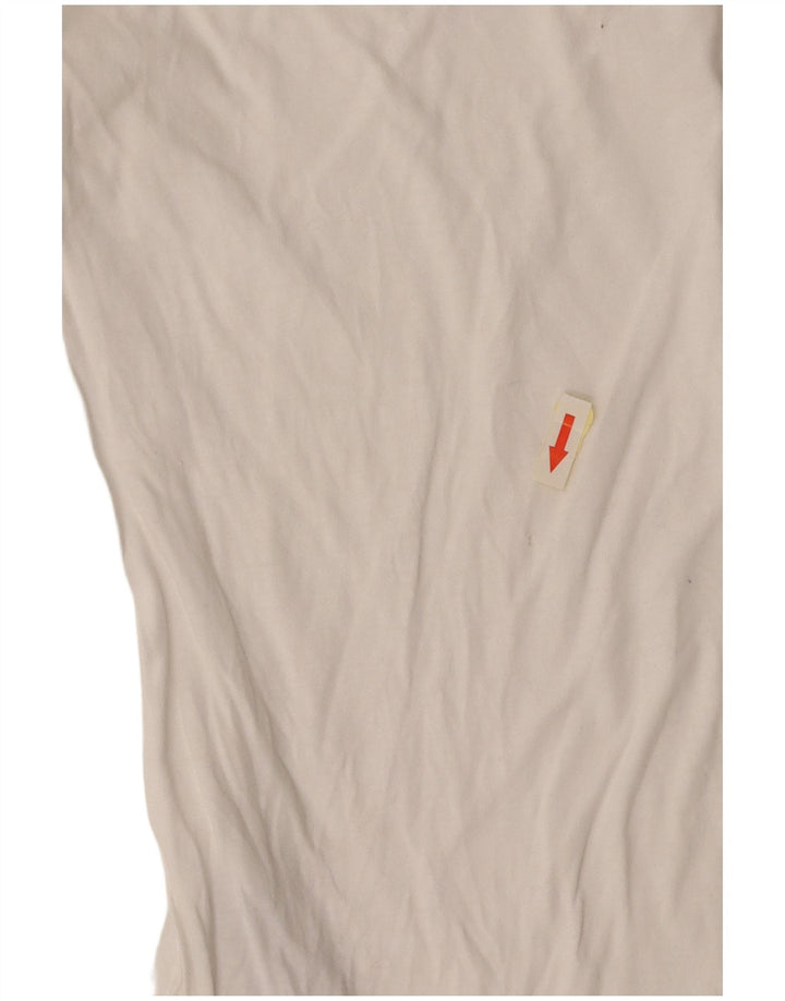 Γυναικείο T-Shirt GAS Top UK 12 μεσαίο λευκό βαμβακερό