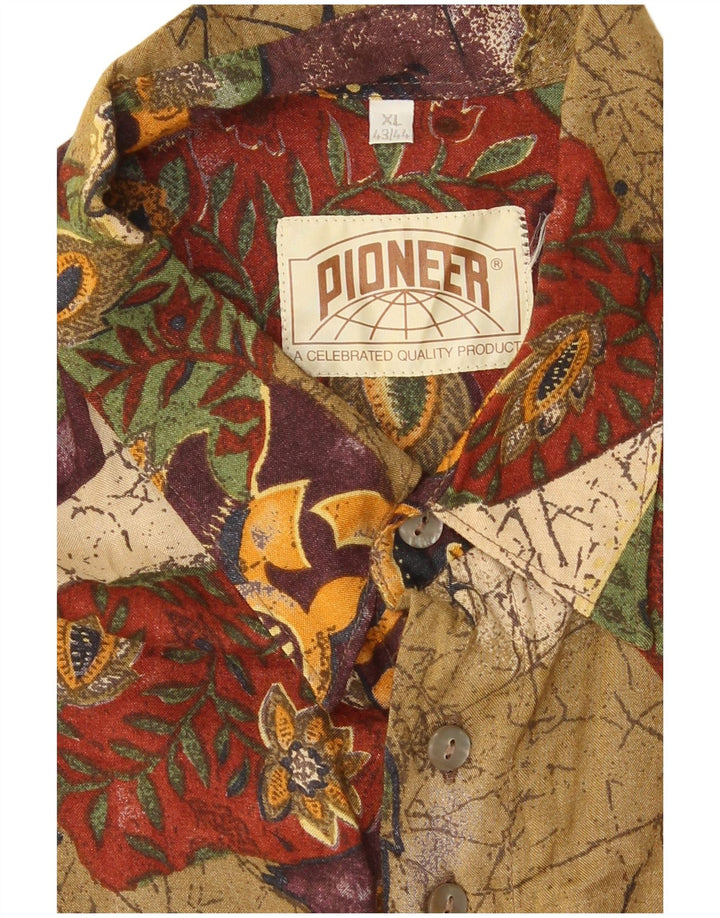 Ανδρικό πουκάμισο Pioneer Μέγεθος 43/44 XL Πολύχρωμο Patchwork