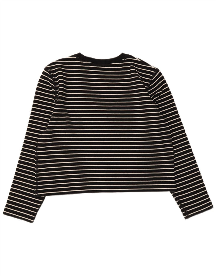 Massimo Dutti γυναικείο μακρυμάνικο 14 μεσαίο βαμβακερό μαύρο ριγέ