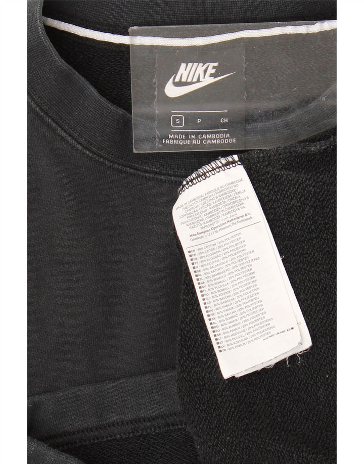 Ανδρικό γραφικό φούτερ NIKE Jumper Μικρό μαύρο βαμβακερό