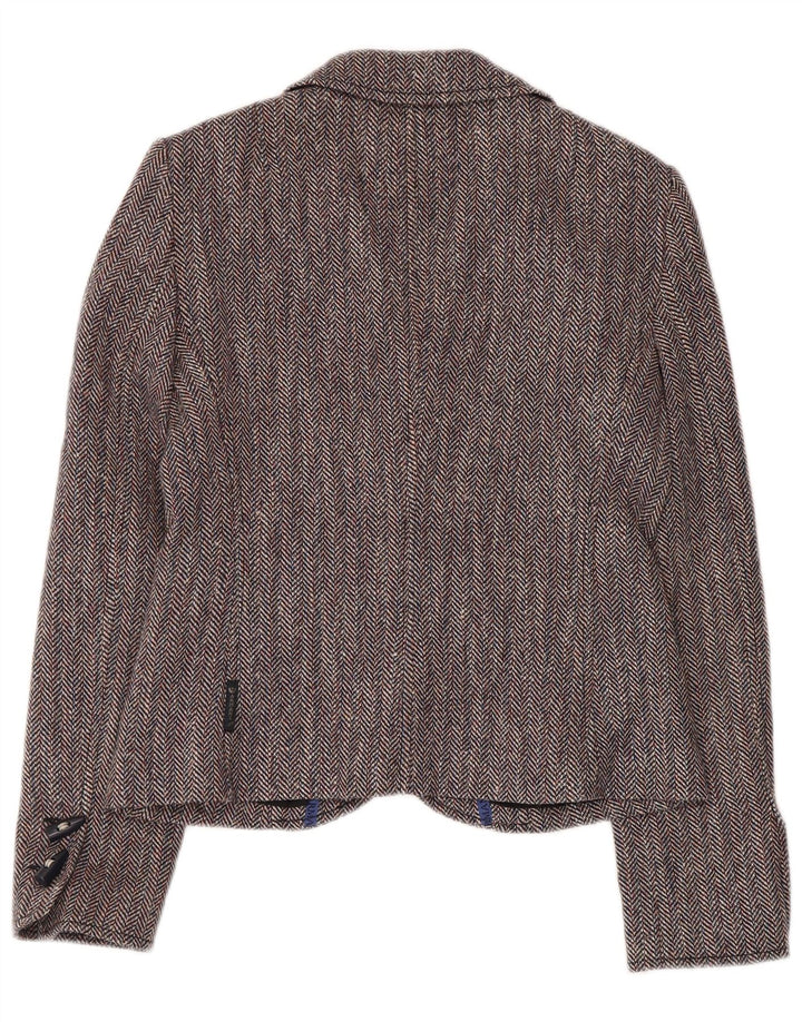 ARMANI JEANS Γυναικείο σακάκι με 4 κουμπιά μπλέιζερ IT 42 Μεσαίο γκρι ψαροκόκκαλο