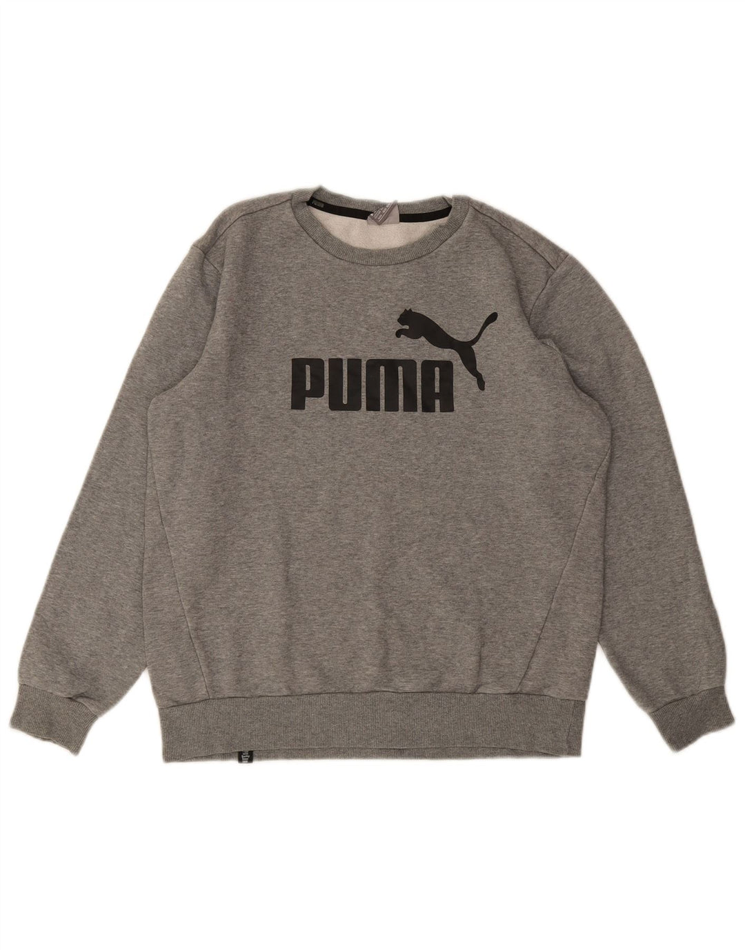 Ανδρικό γραφικό φούτερ PUMA, βαμβακερό μεσαίο γκρι