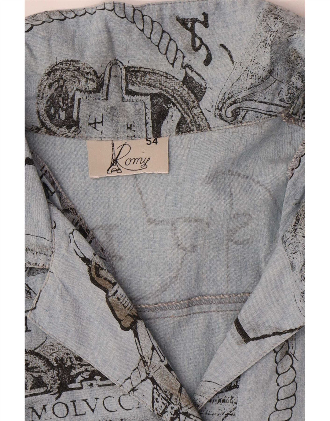 Romy Γυναικείο Φόρεμα Graphic Shift IT 54 3XL Μπλε