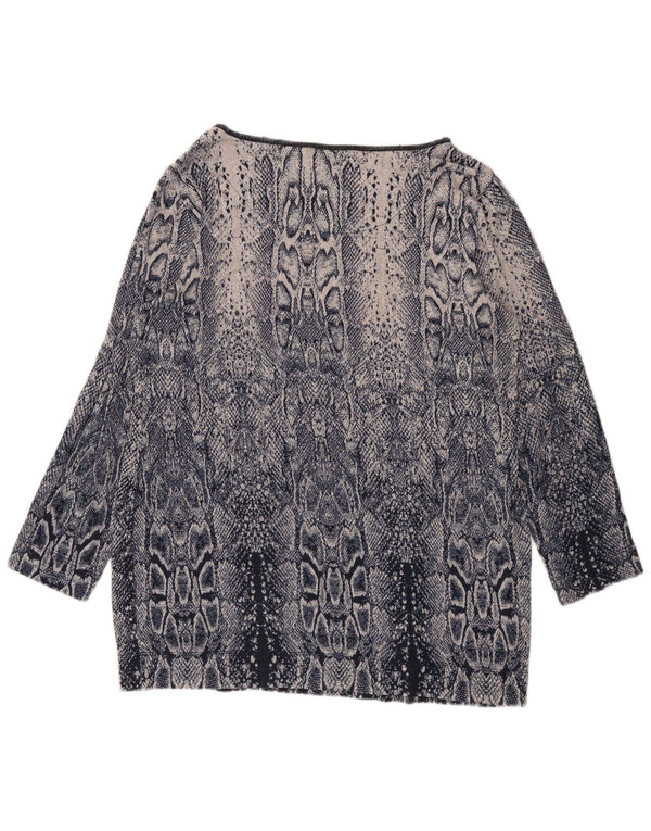 Marks & Spencer Γυναικείο πουλόβερ με λαιμόκαυστο UK 16 Large Navy Blue