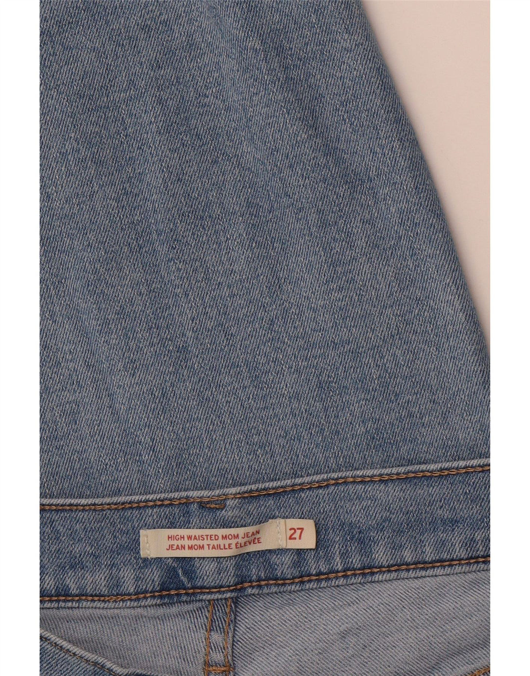 LEVI'S Womens Mom High Waist Jeans W27 L28 Blue