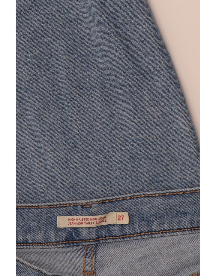 LEVI'S Womens Mom High Waist Jeans W27 L28 Blue