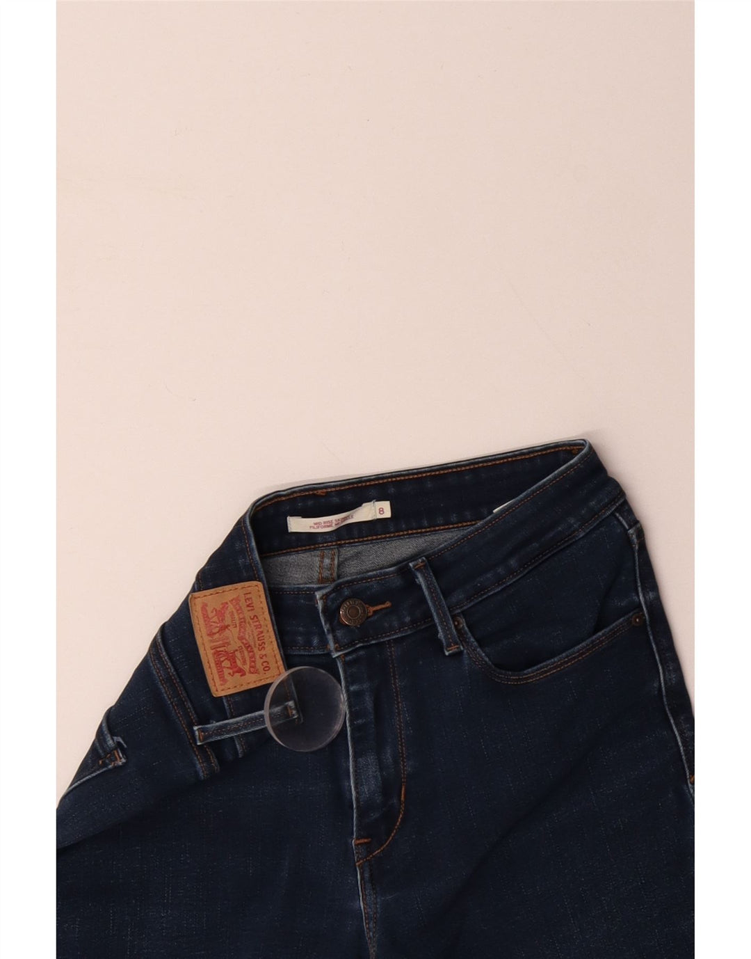 LEVI'S Γυναικείο Ψηλό Ψηλό Τζιν US 8 Medium W28 L30 Μπλε βαμβακερό