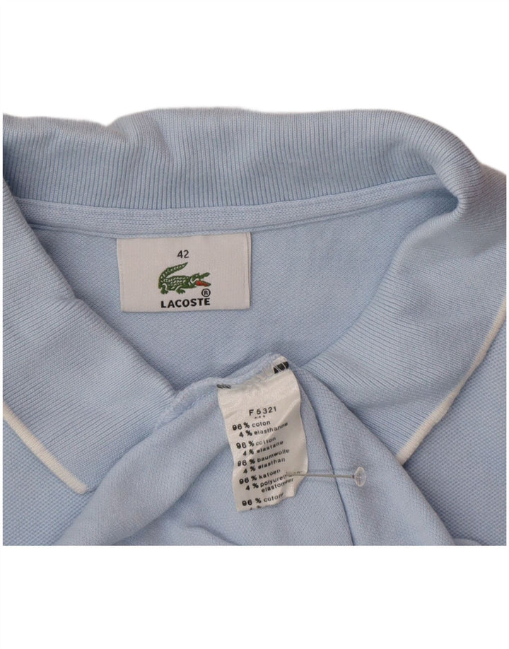 Lacoste Γυναικείο Πόλο Μπλουζάκι Νούμερο 42 Μεγάλο Μπλε Βαμβακερό
