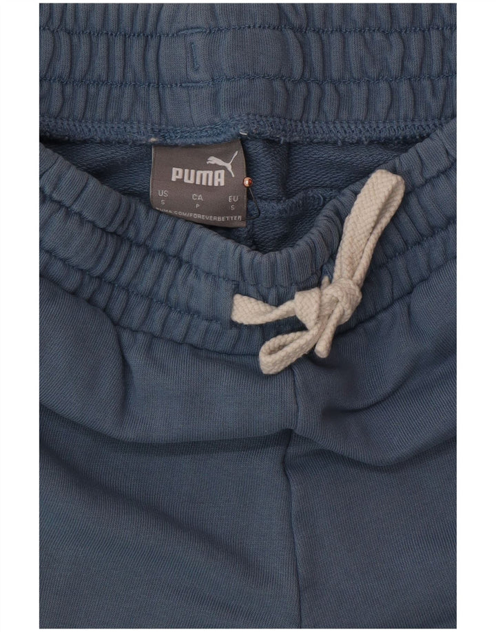 Ανδρικό γραφικό αθλητικό σορτς PUMA μικρό μπλε βαμβακερό