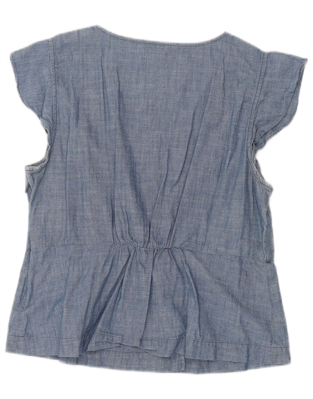 Γυναικεία μπλούζα J. CREW Top UK 14 Large Blue Cotton