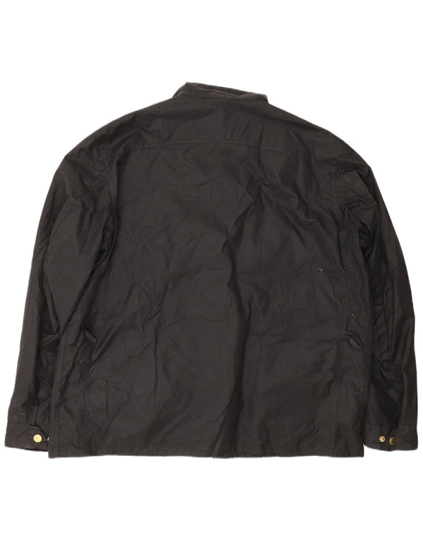 Ανδρικό κερωμένο βαμβακερό μπουφάν Barbour UK 44 2XL Μαύρο βαμβακερό
