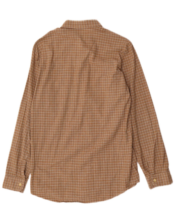 Ανδρικό πουκάμισο El Paso σε μέγεθος 40/41 Medium Beige Gingham Cotton