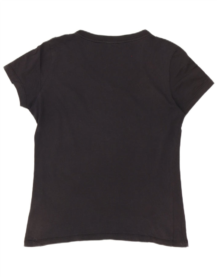 Γυναικείο T-Shirt Nike Top UK 10 Small μαύρο βαμβακερό
