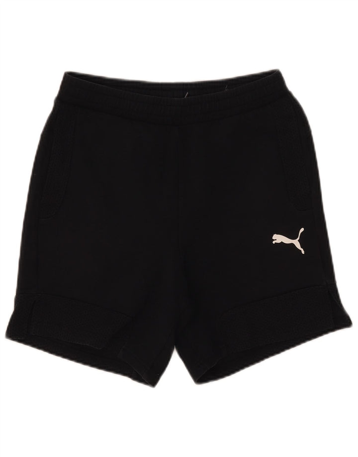 Puma Boys Sport σορτς 13-14 ετών μαύρο βαμβακερό