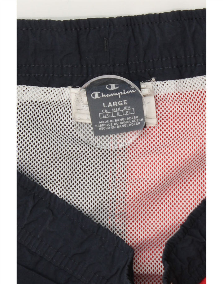 Champion Ανδρικό γραφικό σορτς κολύμβησης μεγάλο μπλε ναυτικό χρώμα